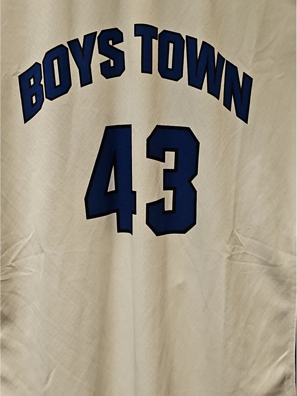Nike Basketball Jersey Mens XL White Boys Town #43 Team Mesh Sleeveless